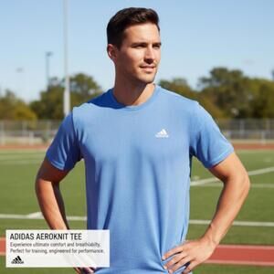 Adidas Aeroknit Tee Men's Activewear T-Shirt